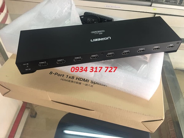 Bộ chia hdmi 1 ra 8 Ugreen,Bộ chia hdmi 8 cổng